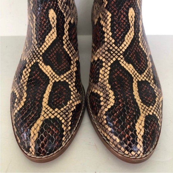 Madewell Carina Snake Embossed Ankle Boot EUC - Picture 4 of 13